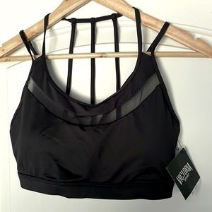 Victoria Secret Sports Bra Low Impact Black w/Mesh